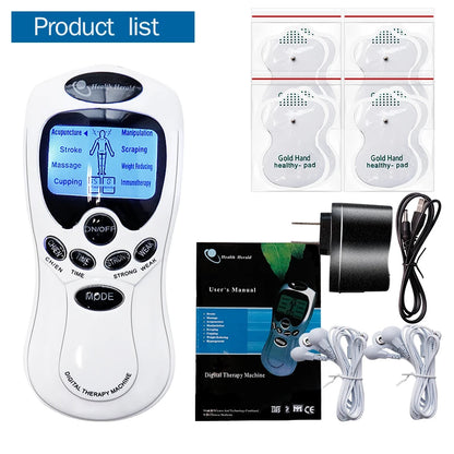 PC Pulse Tens Acupuncture Electric Body Massage 8 Models Digital Therapy Ma