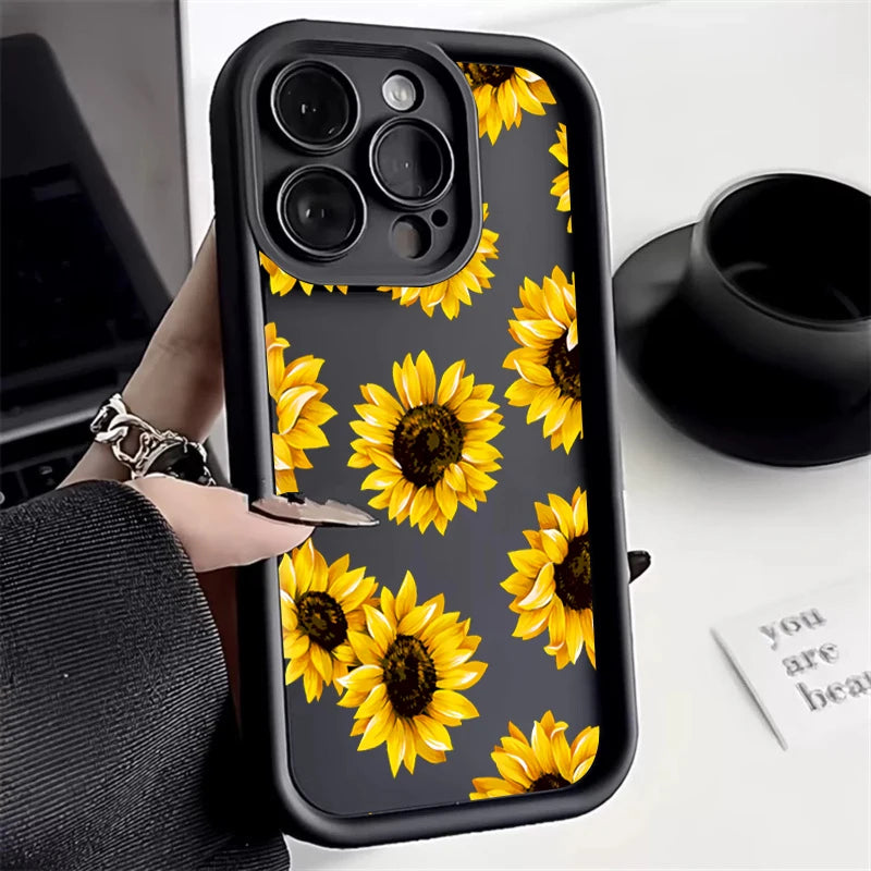 PC Purple Flower Soft Case For Xiaomi Mi 14 13 13T 12 11 Lite 5G Mi 12T 11T Pro Cases For Poco M6 F5 X6 X5 X3 Pro Shockproof Cover