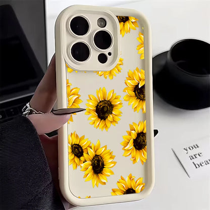 PC Purple Flower Soft Case For Xiaomi Mi 14 13 13T 12 11 Lite 5G Mi 12T 11T Pro Cases For Poco M6 F5 X6 X5 X3 Pro Shockproof Cover