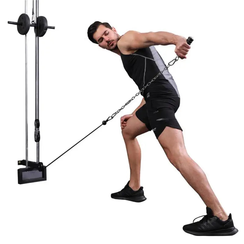 PC Push Down Single Gym Handle Fitness Pull Down Heavy Exercise Hand Grip H