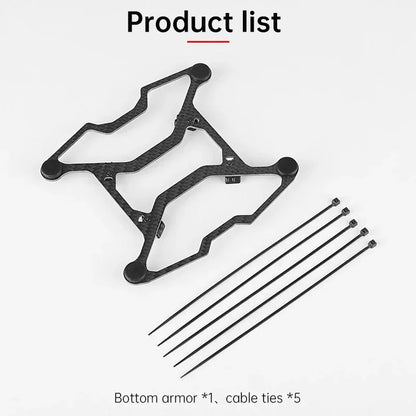 RCSTQ Carbon Fiber Bottom Armor For DJI Avata 2 Protective Anti-Collision Bottom Armor Height Bracket  Dji Avata2 Accessories