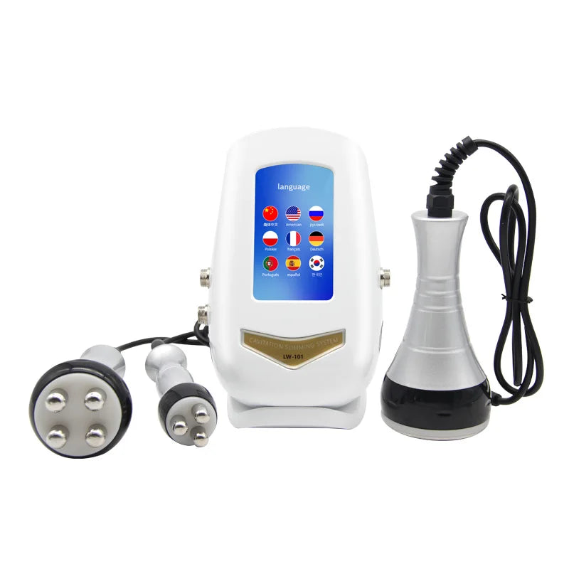 RF Tool 40K Body Slimming Machine Ultrasonic Cavitation Vacuum Lose Weight Cellulite Massager Multi-Polar Frequency Anti-Wrink