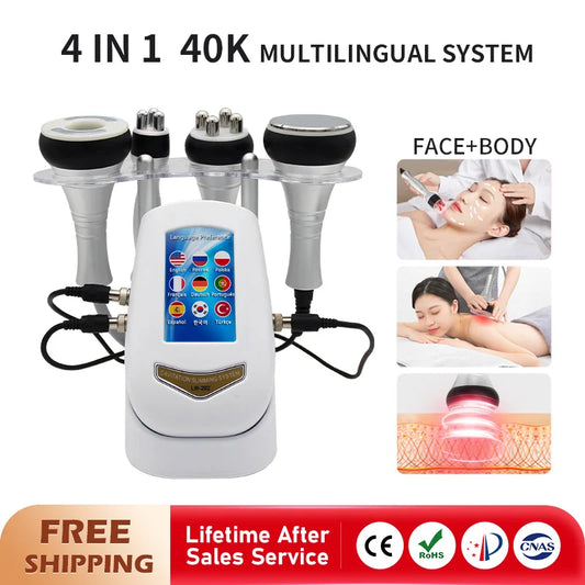 RF Tool 40K Cavitation Ultrasonic Multi-Polar Radio Frequency Body Slimming Machine  Anti-Wrinkle Rejuvenation Skin Lift Tighten