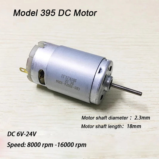 Gtooza_RS395 Mini DC Motor DC12V-24V Household Appliance Universal Motor Shaft Length 18mm gtooza.com