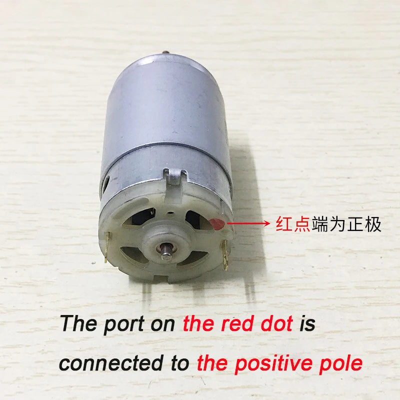 Gtooza_RS395 Mini DC Motor DC12V-24V Household Appliance Universal Motor Shaft Length 18mm gtooza.com