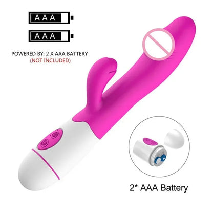 Gtooza_Rabbit Thrusting  Female G Spot  Vagin Stimulator  AV Magic Wand Dual Vibrating Massager Sex Toys  Adult gtooza.com