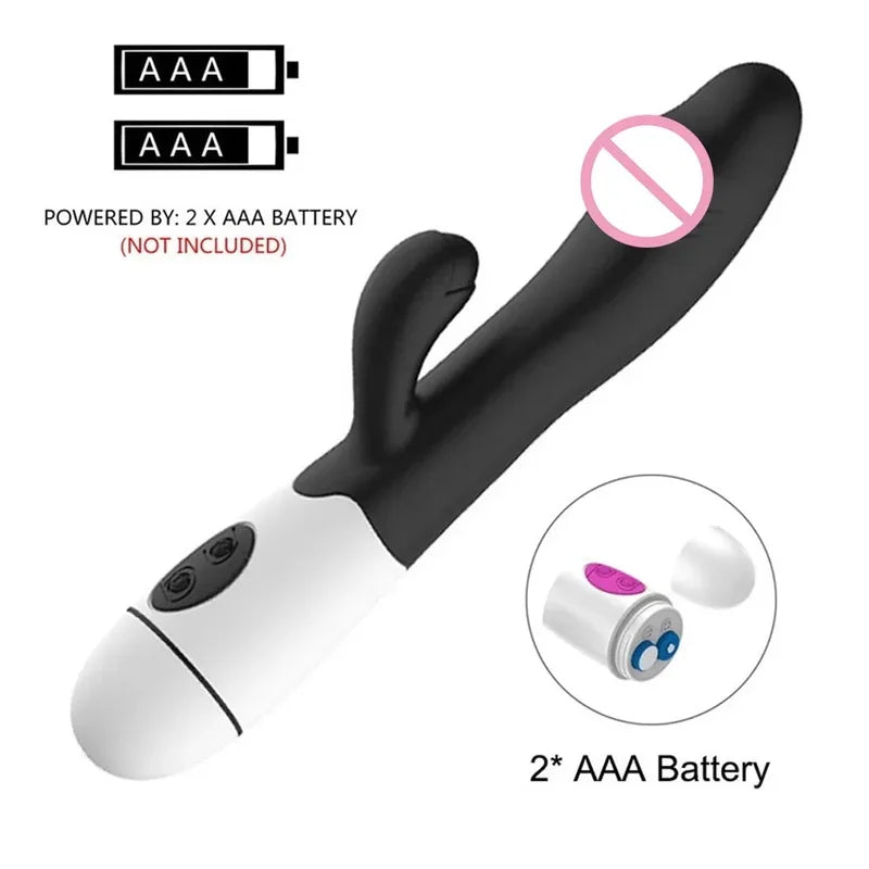 GtoozaRabbit Thrusting  Female G Spot  Vagin Stimulator  AV Magic Wand Dual Vibrating Massager Sex Toys  Adult gtooza.com