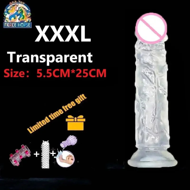 Realistic Dildo G-Spot Vagina Anal Sex Toys with Suction Cup Penis 6 Sizes Jelly Dildos Female Masturbator Sex Toy  Women 18+