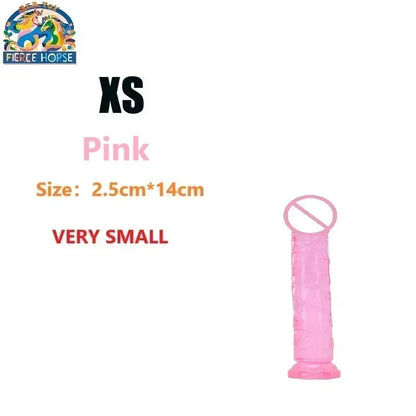 Realistic Dildo G-Spot Vagina Anal Sex Toys with Suction Cup Penis 6 Sizes Jelly Dildos Female Masturbator Sex Toy  Women 18+