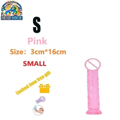 Realistic Dildo G-Spot Vagina Anal Sex Toys with Suction Cup Penis 6 Sizes Jelly Dildos Female Masturbator Sex Toy  Women 18+