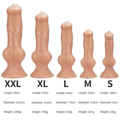 Realistic Huge Dog Knot Dildo Sex Toys  Women S/M/L/XL/XXL Animal Penis Anal Plug Prostate Soft Suction Cup Adult 18 Products