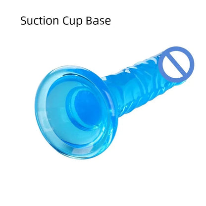 Realistic Mini Jelly  Silicone Penis with Suction Cup G Spot  Anal Sex Toys  Women Female Masturbation gtooza.com