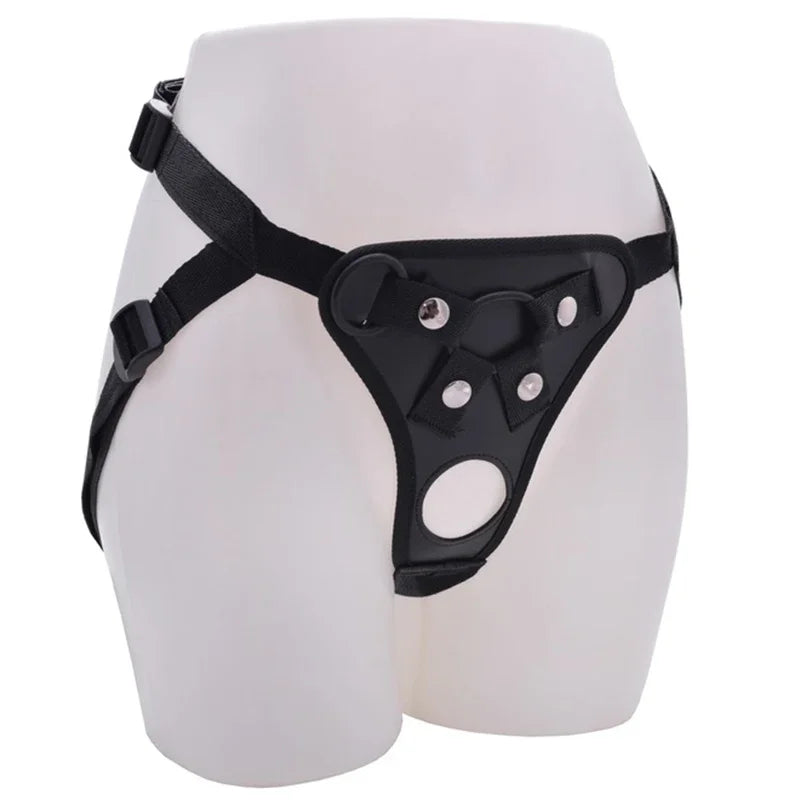 Realistic  Pants  Men Double s with Rings Man Strapon Harness Belt Adult Games Sex Toys Strap gtooza.com