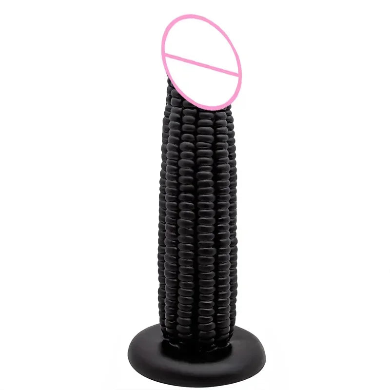 Realistic  Powerful Suction Cup Big Penis Fake  Corn Large Particles G-spot Vagina Massage Sex Toys  Women gtooza.com