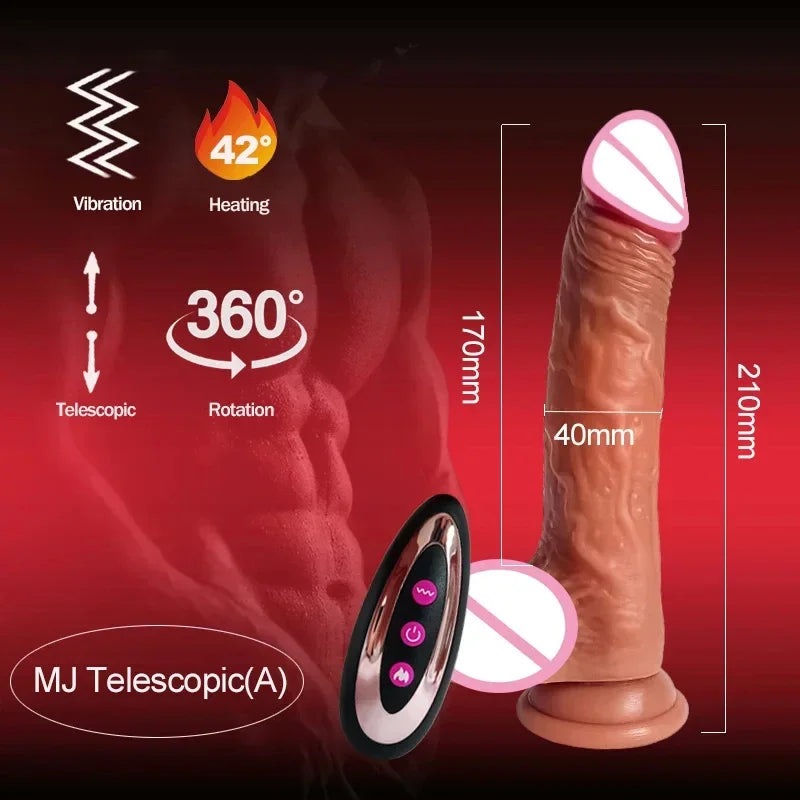 Gtooza_Realistic  women sex toys telescopic with female stimulator s s big penis anal gtooza.com