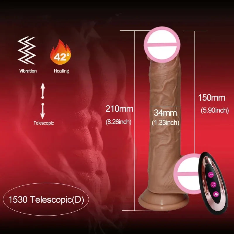 Gtooza_Realistic  women sex toys telescopic with female stimulator s s big penis anal gtooza.com