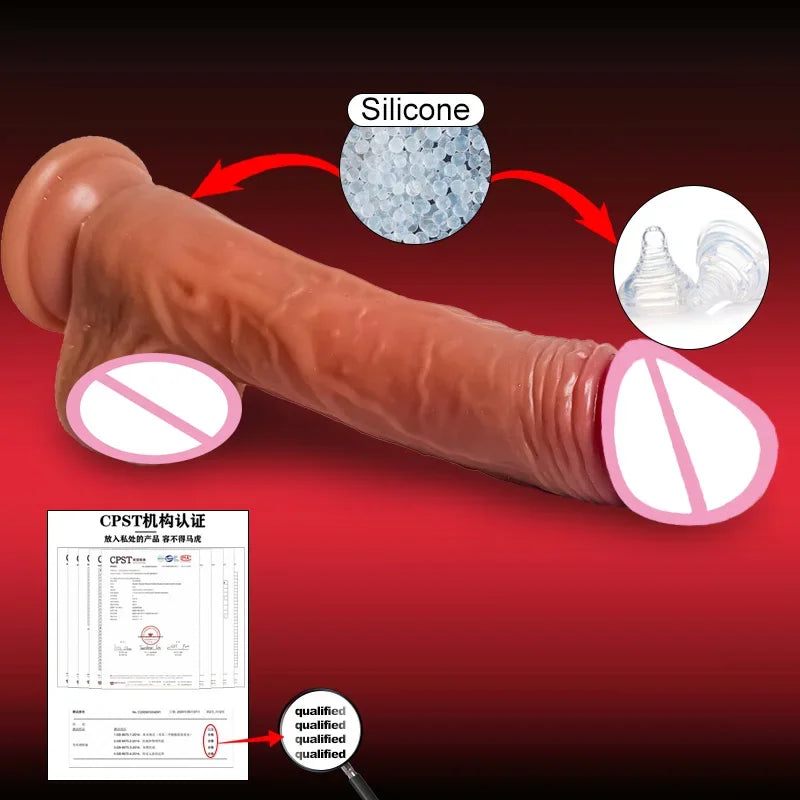 Gtooza_Realistic  women sex toys telescopic with female stimulator s s big penis anal gtooza.com