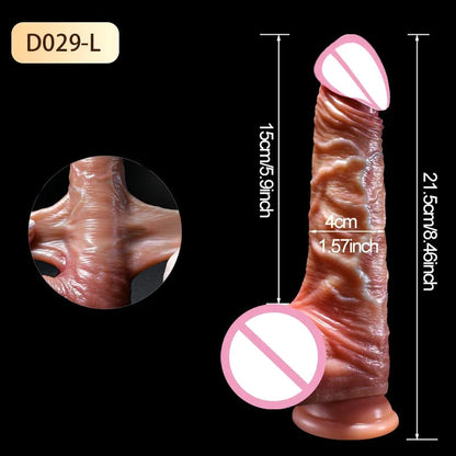 Realistic s Women Skin Sliding eskin Testicles  Anal Vaginal Stimulation Strapon Big Penis Sex Toys  Woman gtooza.com