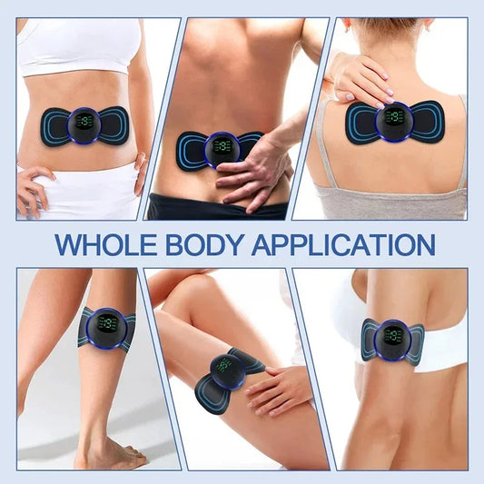 PC Rechargeable Electric Body Neck Massager Mini Cervical Waist Back Massag