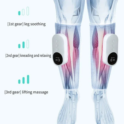 PC Rechargeable Leg Massager  Circulation,Wireless Air Compression Calf Mas