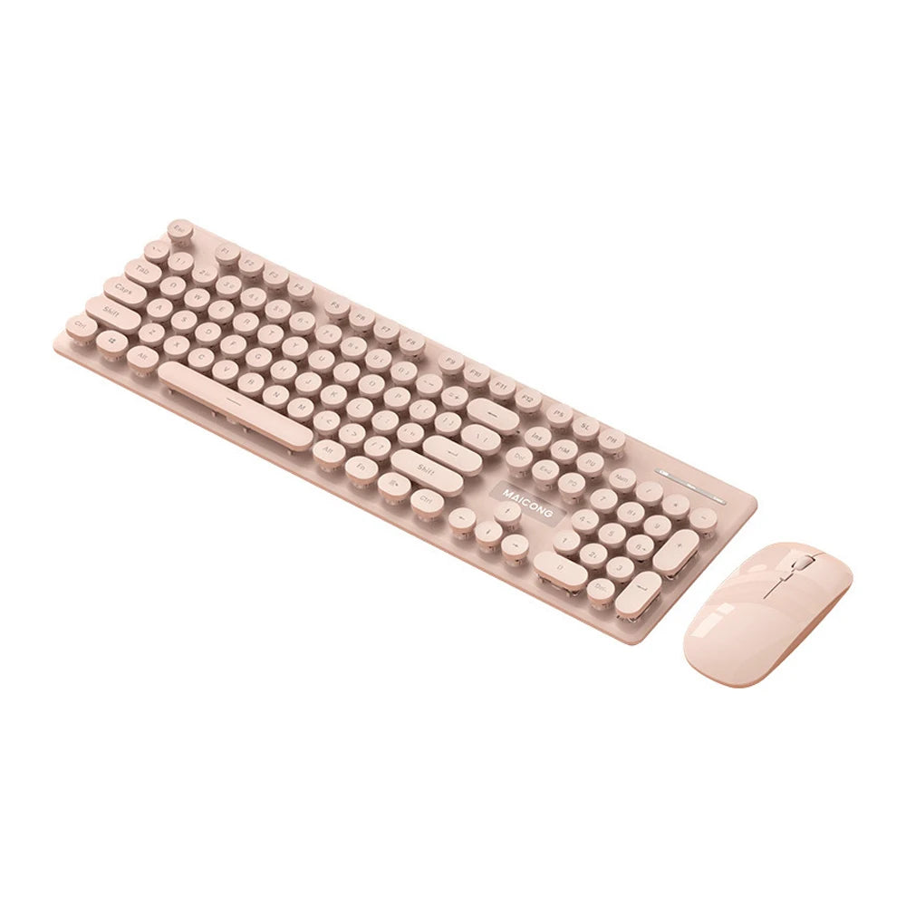 PCRechargeable Wireless Keyboard Mouse Set Low Noise Ergonomic 2.4G/Bluetoo