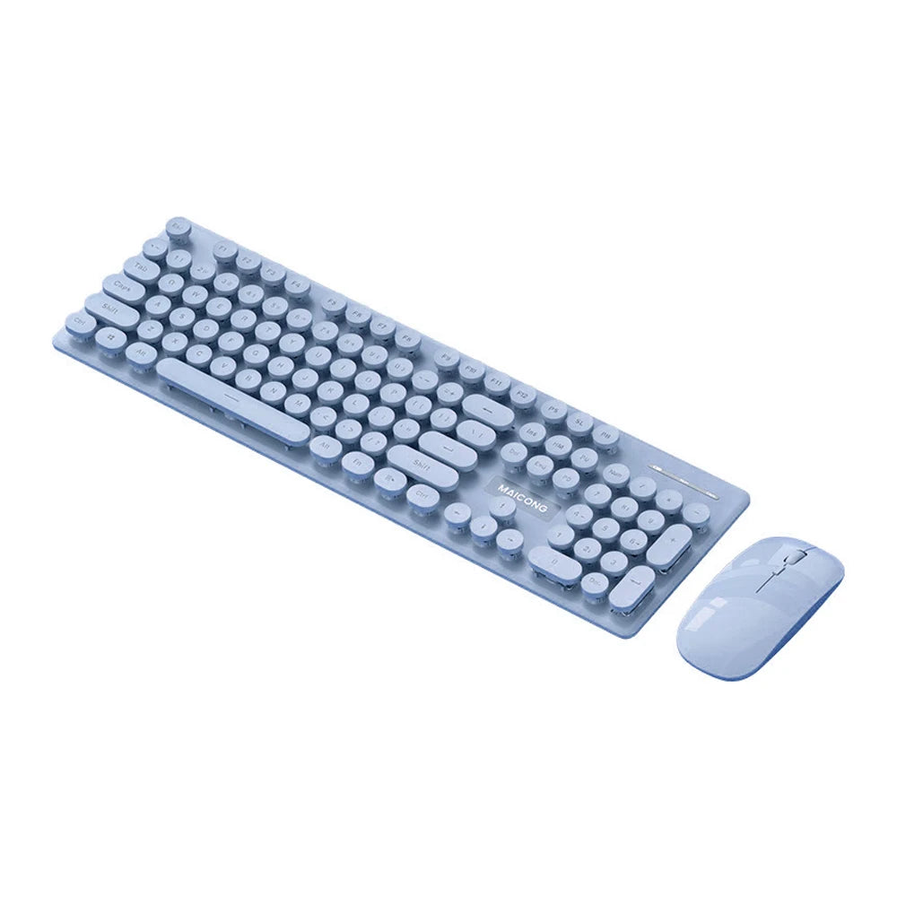 PCRechargeable Wireless Keyboard Mouse Set Low Noise Ergonomic 2.4G/Bluetoo