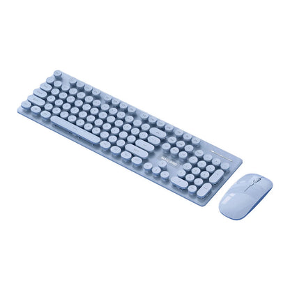 Ensemble clavier et souris sans fil rechargeable PC à faible bruit ergonomique 2,4 G/Bluetooth