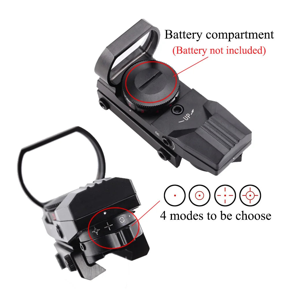 Red Dot 20mm / 11mm Red Dot BK Scope DE QD Sight Dovetail Riflescope Reflex Optics Sight For Hunting Rifle Gun Airsoft Tactical