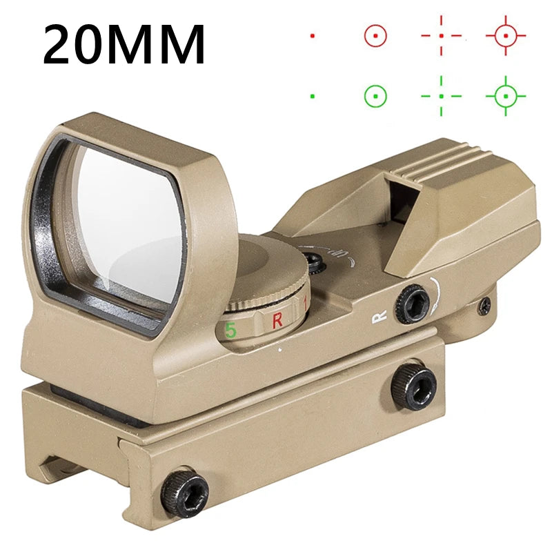 Red Dot 20mm / 11mm Red Dot BK Scope DE QD Sight Dovetail Riflescope Reflex Optics Sight For Hunting Rifle Gun Airsoft Tactical