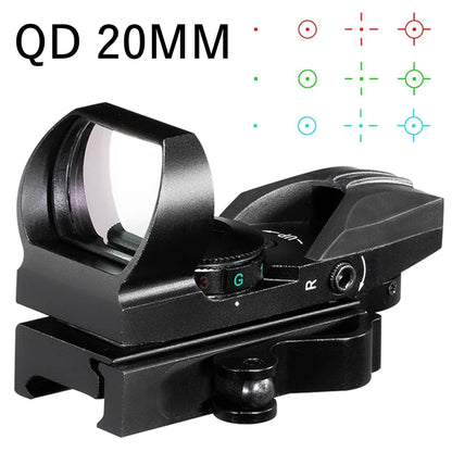 Red Dot 20mm / 11mm Red Dot BK Scope DE QD Sight Dovetail Riflescope Reflex Optics Sight For Hunting Rifle Gun Airsoft Tactical