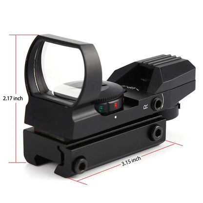 Red Dot Scope 11mm / 20mm Dovetail Riflescope Reflex Optics Sight For Hunting Rifle Gun Airsoft Tactical Sniper