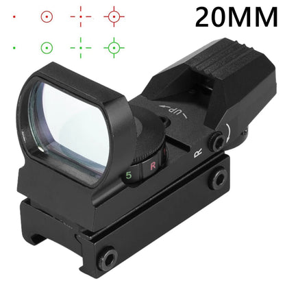 Red Dot Scope 11mm / 20mm Dovetail Riflescope Reflex Optics Sight For Hunting Rifle Gun Airsoft Tactical Sniper