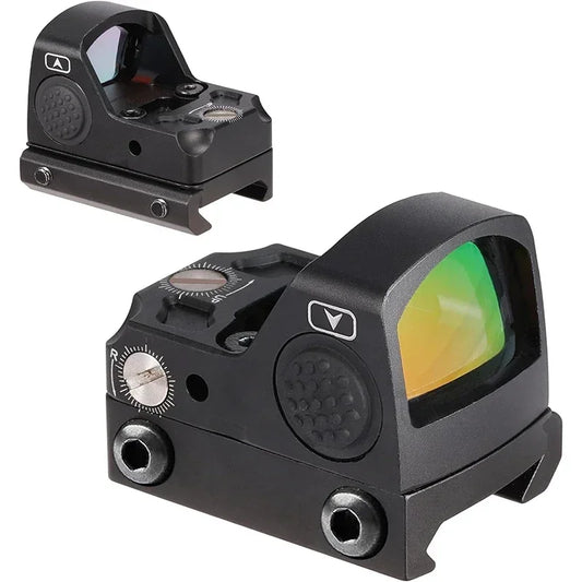 Red Dot Sight with 12 Brightness Settings Durable RMR Mini Tactical Red Dot Sight Base and Slide  Outdoor Hunting and Rifle