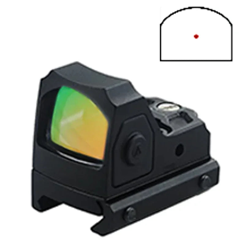 Red Dot Sight with 12 Brightness Settings Durable RMR Mini Tactical Red Dot Sight Base and Slide  Outdoor Hunting and Rifle