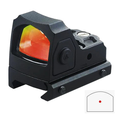 Red Dot Sight with 12 Brightness Settings Durable RMR Mini Tactical Red Dot Sight Base and Slide  Outdoor Hunting and Rifle