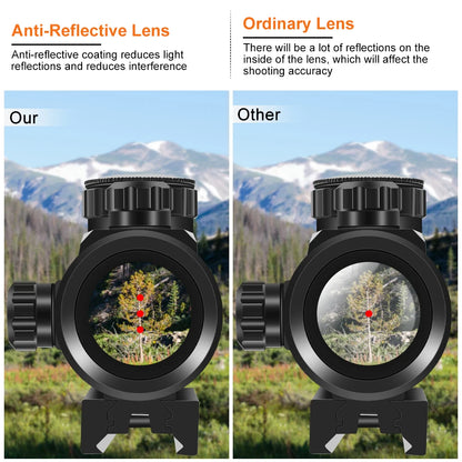 Red Green Dot Sight Riflescope 3-point Crossbow Sight Hunting Optics Reflex Sight Rifle Shotgun Compound Bow Scope