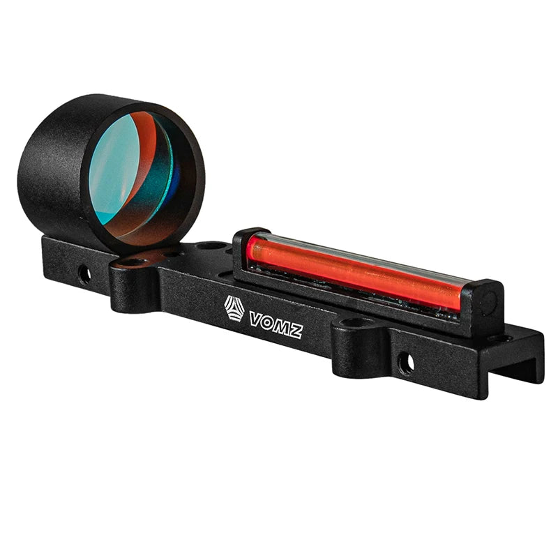 Red and Green Fiber 1x28 Red Dot Sight Hunting Light weight  Scope Fit Shotguns Rib Rail Hunting Shooting Holographic Sight