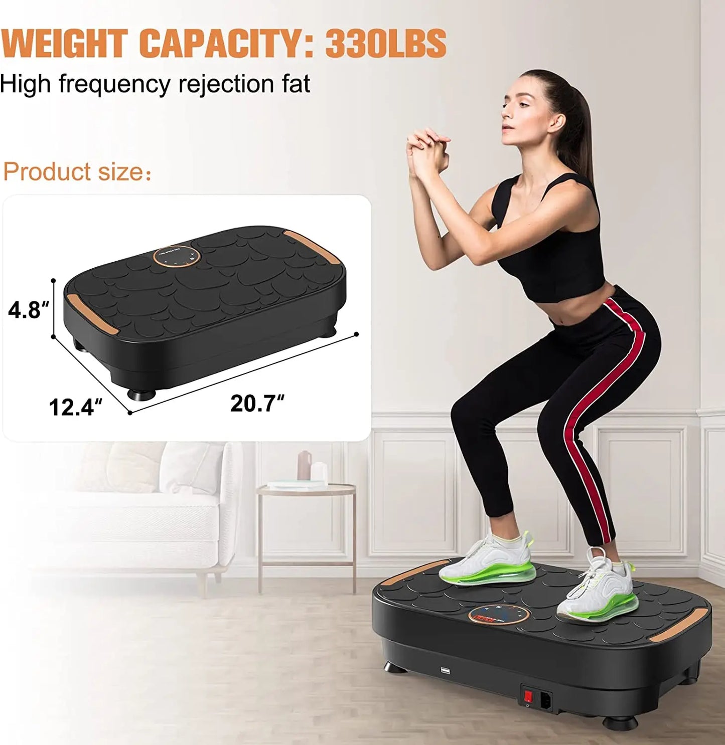 PC Relife Sports Vibration Plate Exercise Machine Full Body Shaker Workout