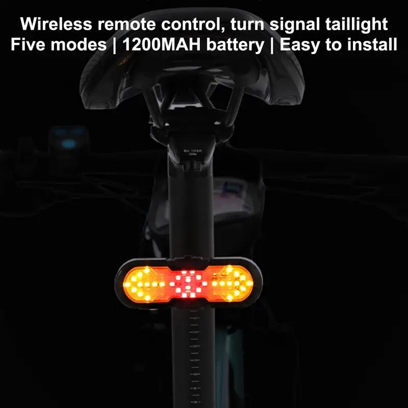 PC Remote Control Bicycles Rear Light Waterproof Bikes Taillights With High