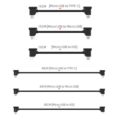 Remote Control Data Line  DJI Mavic Mini/Mini SE/Spark/Mavic PRO Micro USB IOS Type-C Drone Tablet Phone Connector Accessory