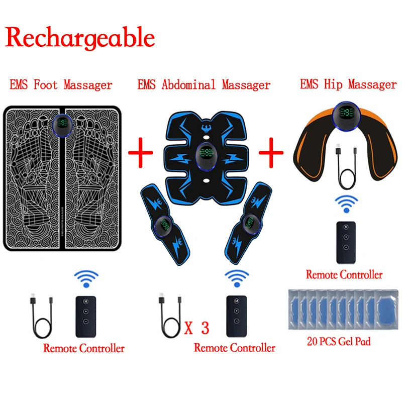 PC Remote Controller EMS Muscle Stimulator Smart Electric Fitness Abdominal