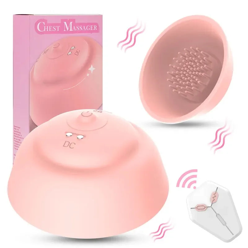 GtoozaRemote Nipple  Stimulator   Breast Enlargement Sucking Cups Chest Massage Clip Silicone Sex Toys  Women gtooza.com