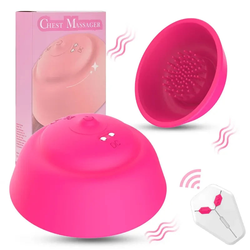 GtoozaRemote Nipple  Stimulator   Breast Enlargement Sucking Cups Chest Massage Clip Silicone Sex Toys  Women gtooza.com