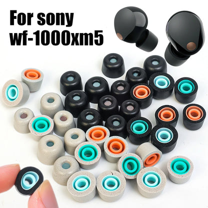 Replacement Memory Foam Ear Tips Cushion Earbuds Anti Slip Earplugs Ear Pads For Sony WF-1000XM5 Bluetooth Earphone Accessories