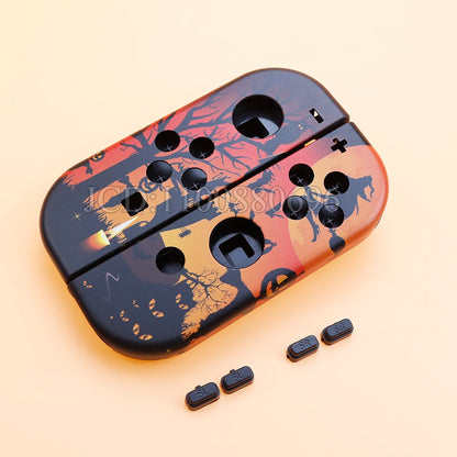 Replacement Plastic Housing Shell Cover With SL SR Buttons For Nintendo Switch Oled Joy-Con Controller Case