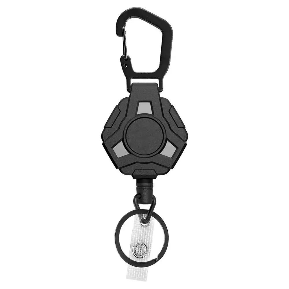 PC Retractable Keychain Lanyard Heavy Duty Belt Clip Anti Theft Key Chain S