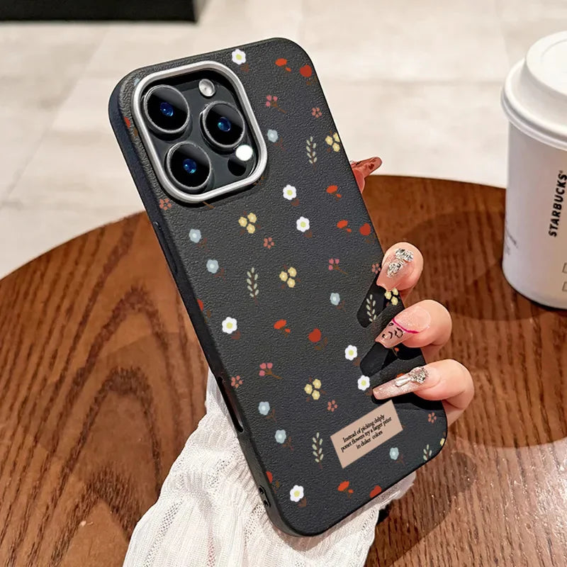 PC Retro Fashion Floral Leather Phone Case  Xiaomi Mi 11 Lite 5G NE 13T Pro Poco F6 F5 X5 X3 X6 M6 Pro 4G Shockproof Back Cover