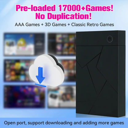 Retro Gaming HDD Retrobat＆Playnite＆Launchbox OS  PS4/PS3/PS2/PS1/SWITCH/N64/DC/WIIU 39 Emulators  Windows with 17000+Games