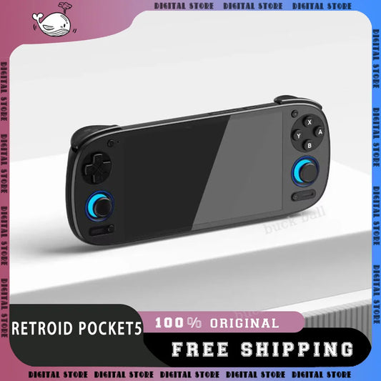 Retroid Pocket 5 Handheld Game Console 5.5 Inch SD865 8+128G RP5 OLED HD Screen Bluetooth 5.1 Android Pocket Game Console Custom