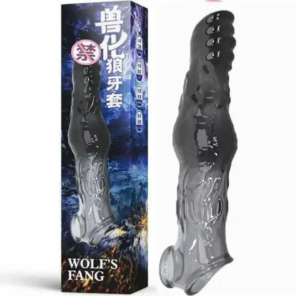 Reusable Penis Extender Warcraft Cock Rings Delay Ejaculation Penis Sex Toys  Men  Sleeve Condoms  Men Delay  Glans Cover